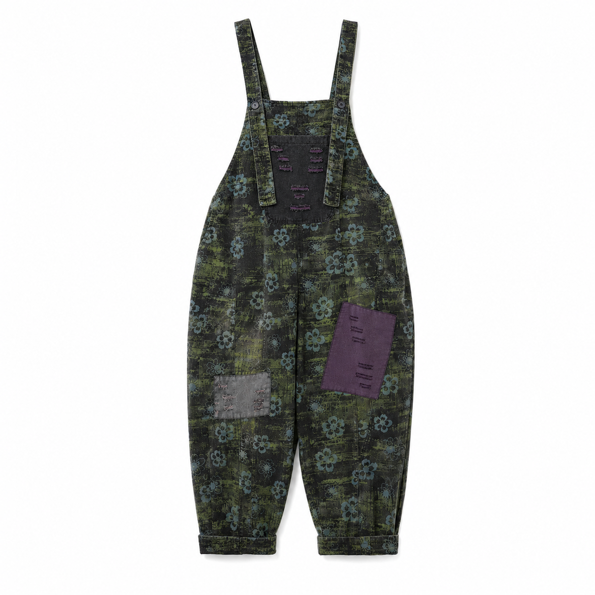 Salopette Denim Imprimé Loose