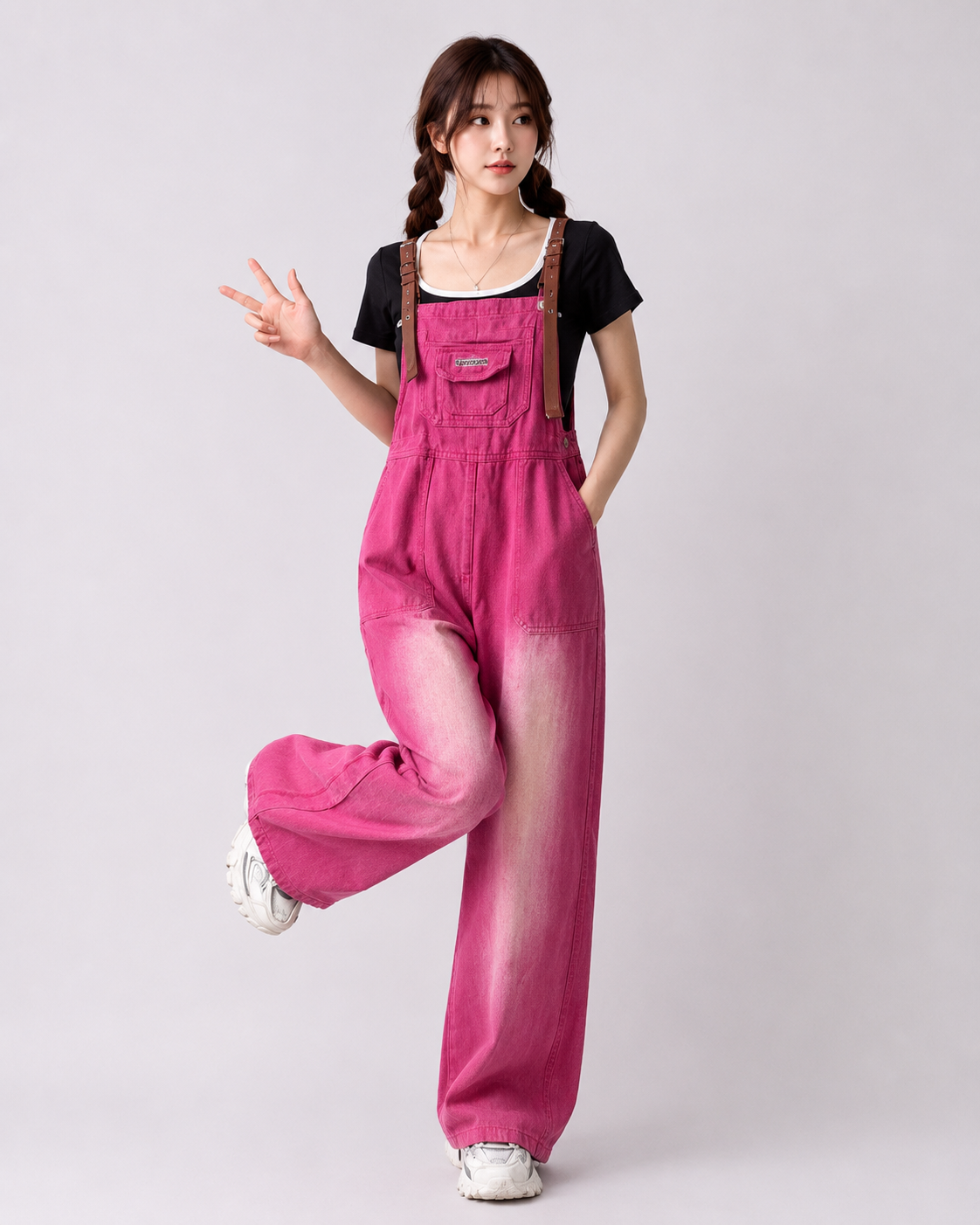 Salopette Jean Patchwork Y2K