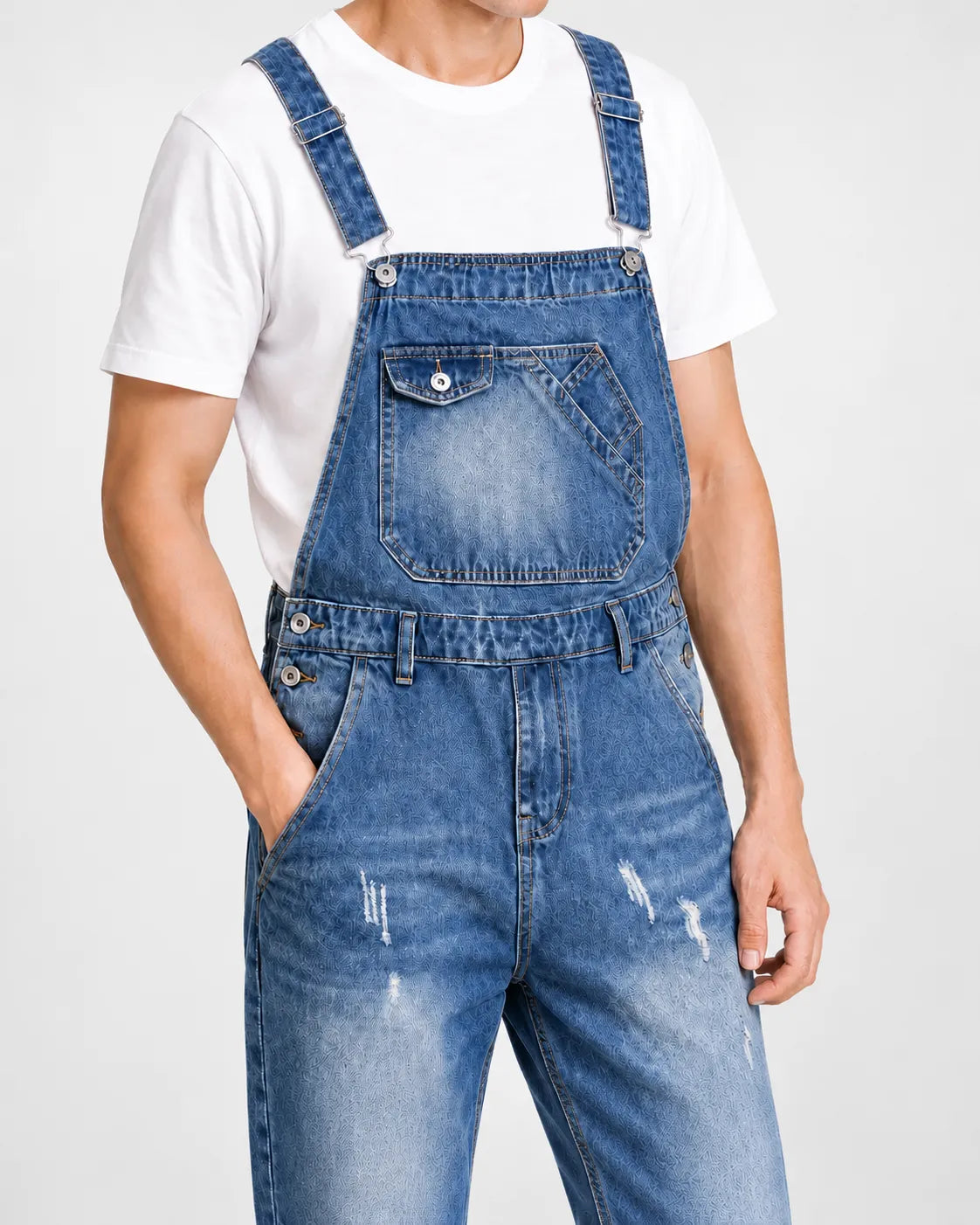Salopette Short Denim Style japonais