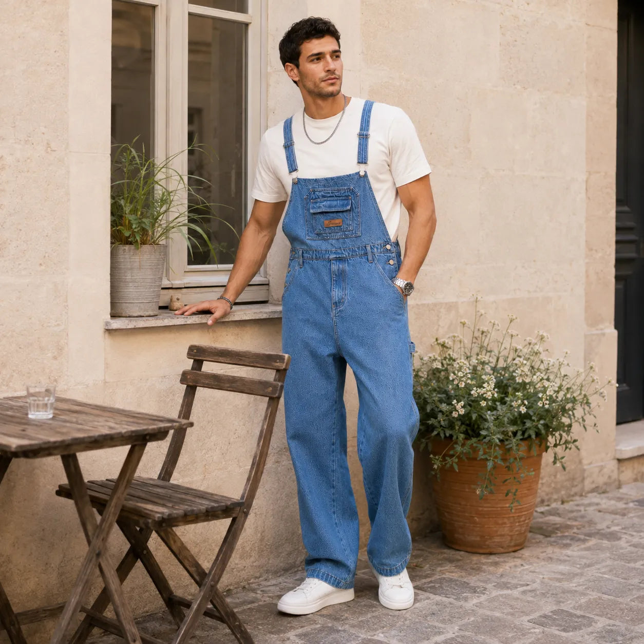 Le workwear vintage dans un denim bleu clair