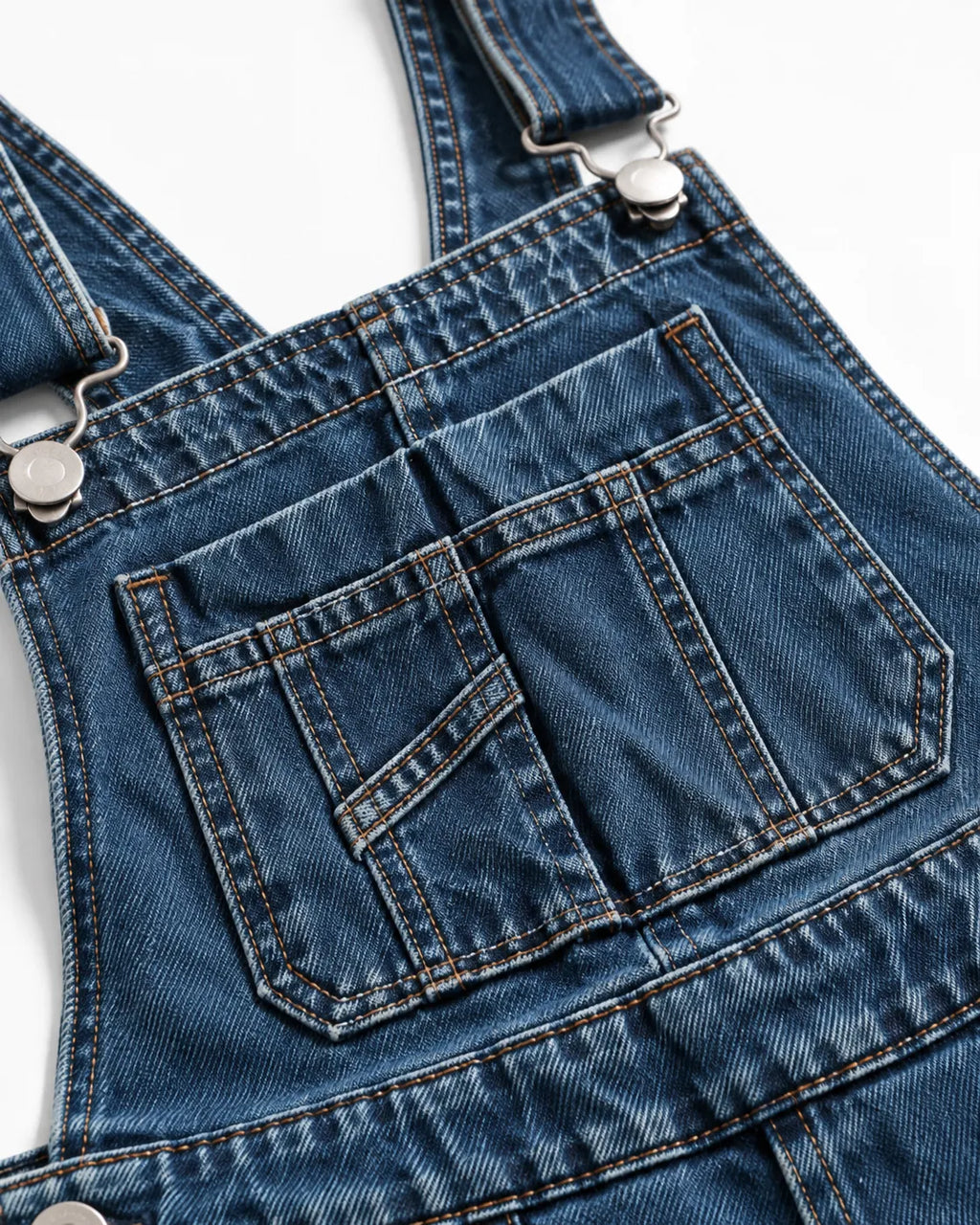 Salopette en jean baggy à grandes poches
