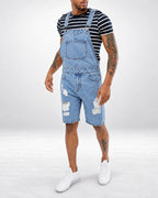Salopette Short en Denim Souple