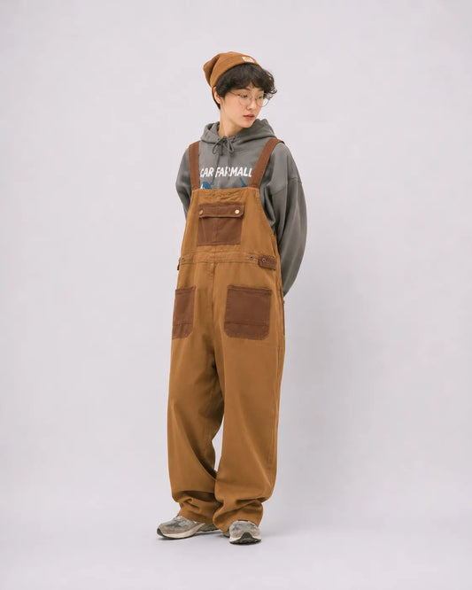 Salopette Rétro Utilitaire Marron