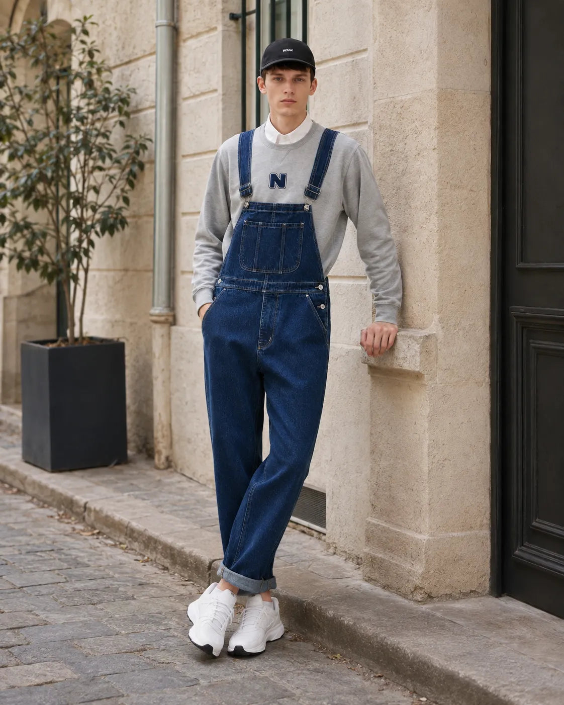Salopette Denim Large Homme