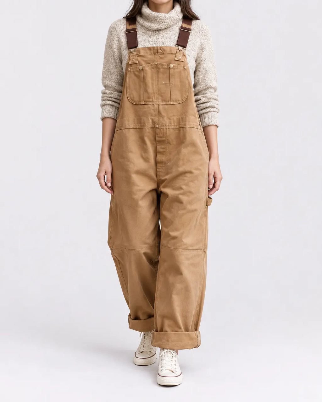Salopette Ample Taille Haute Femme