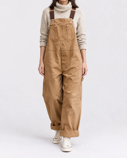 Salopette Ample Taille Haute Femme