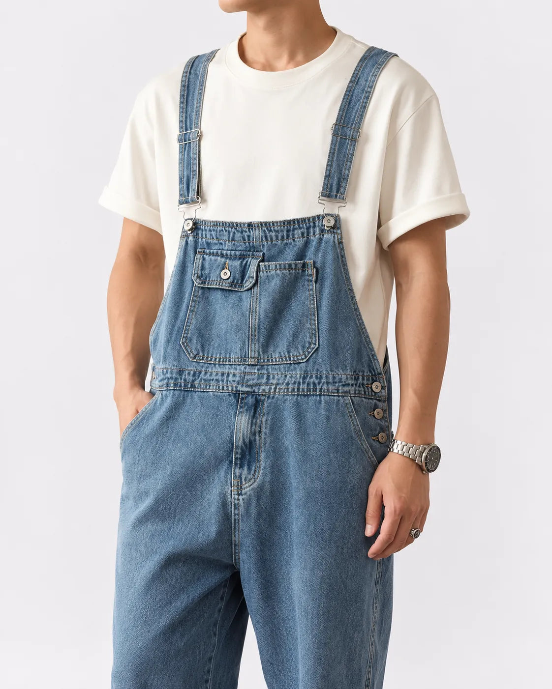 Salopette Denim Utilitaire Homme