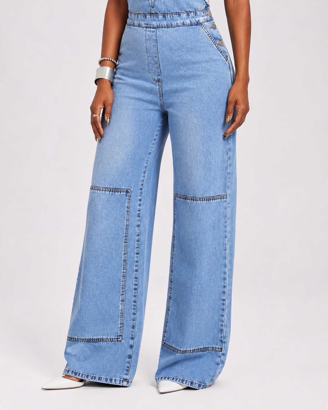 Salopette Jean Coupe Droite Femme