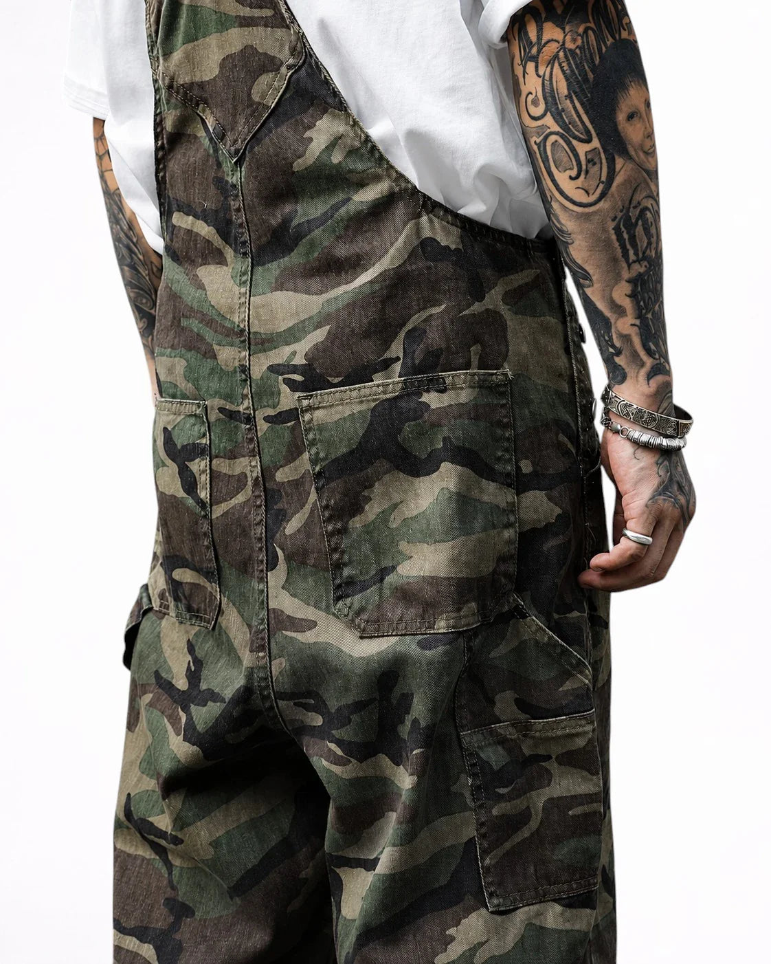 Salopette en Coton Camouflage Utilitaire