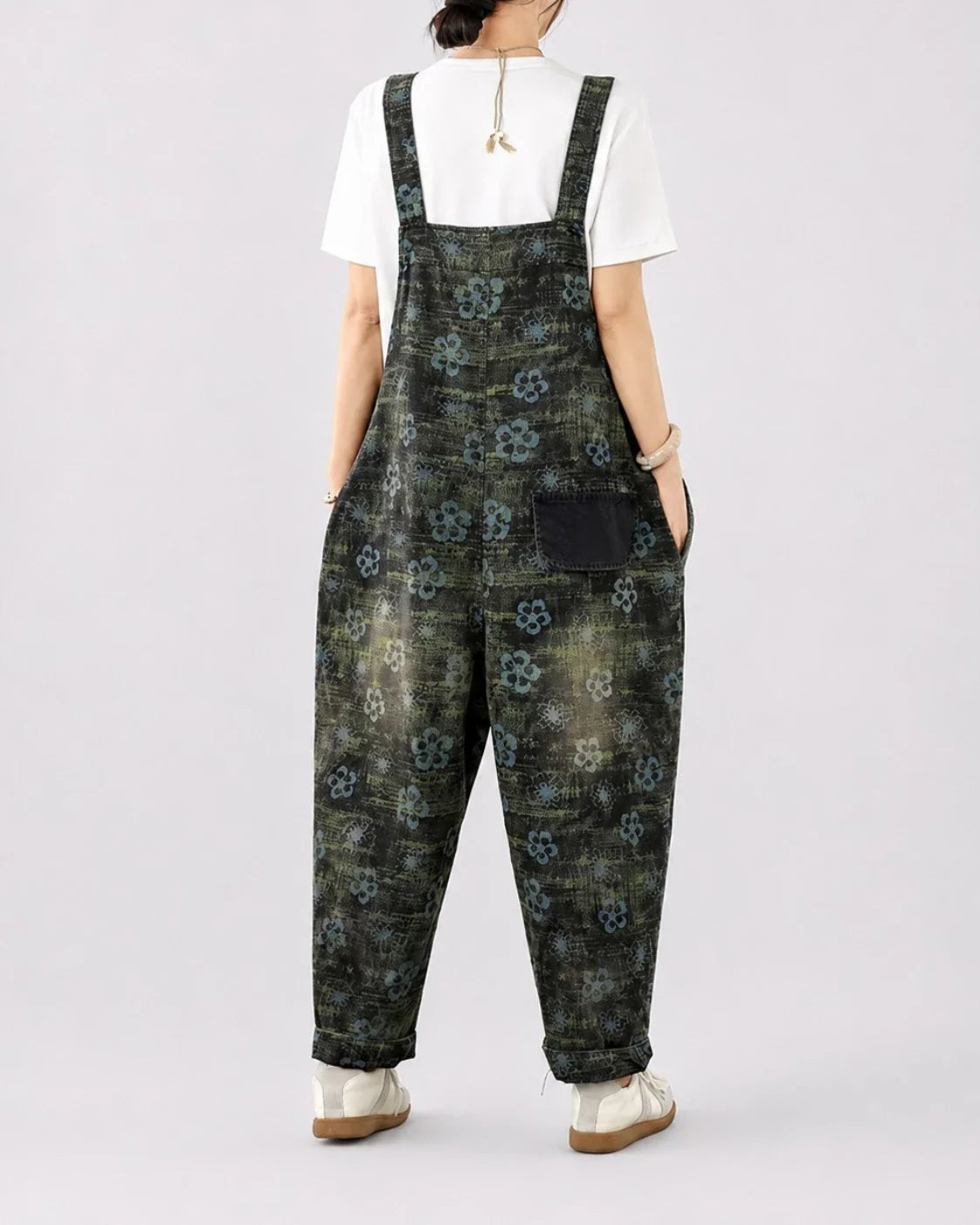 Salopette Denim Imprimé Loose
