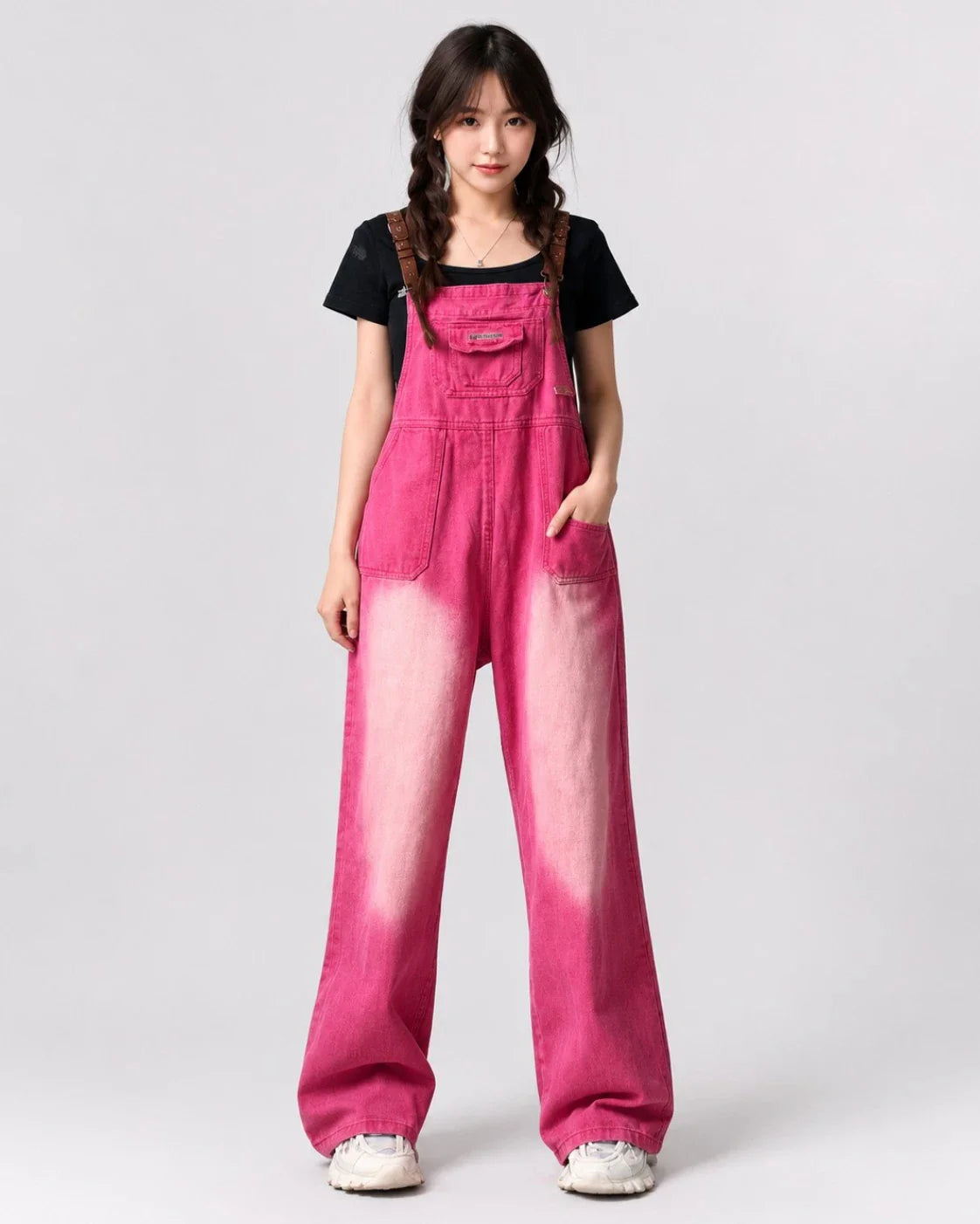 Salopette Jean Patchwork Y2K
