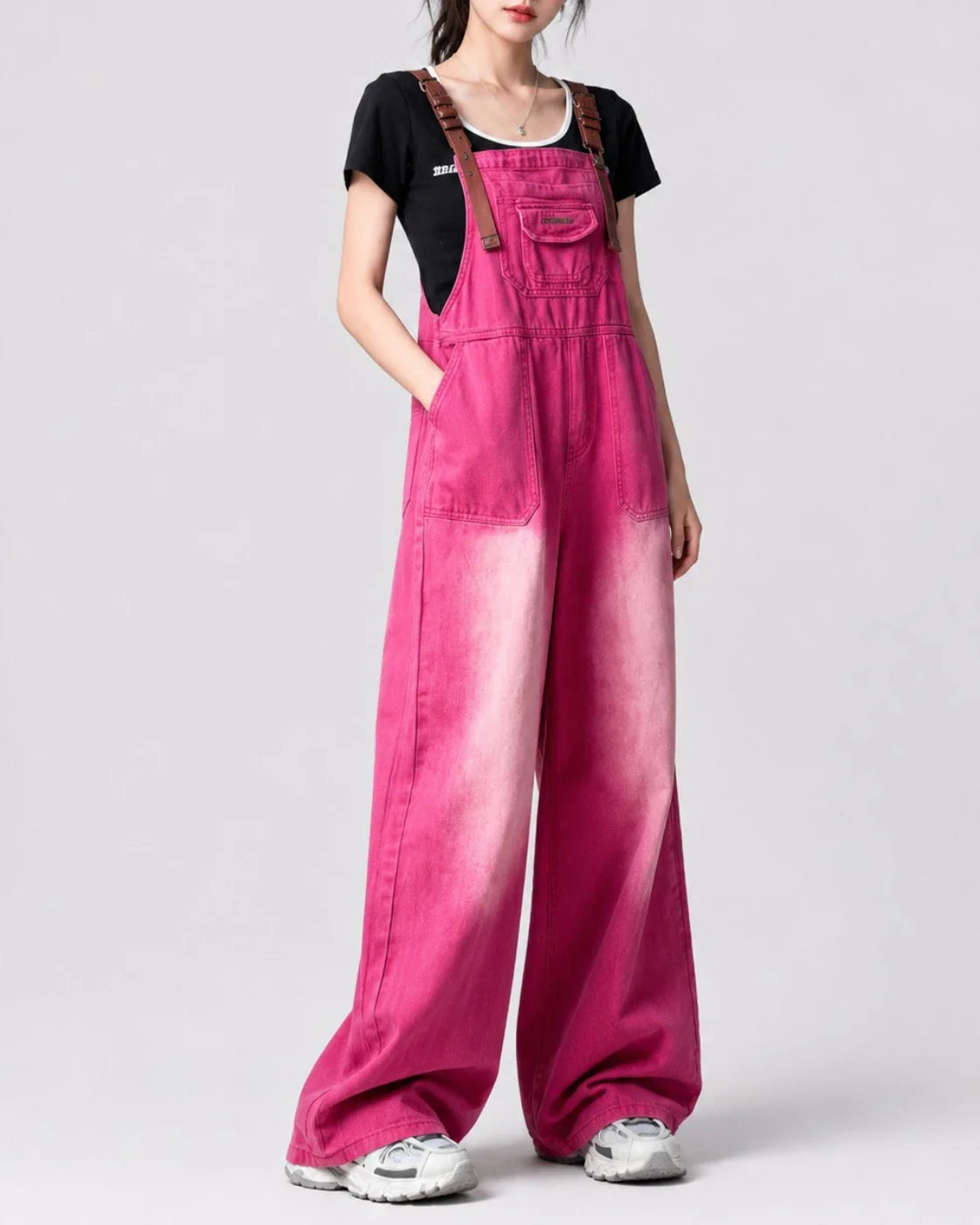 Salopette Jean Patchwork Y2K
