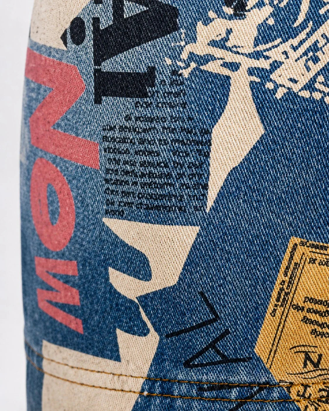 Salopette Denim Imprimé Streetwear