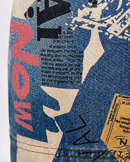 Salopette Denim Imprimé Streetwear