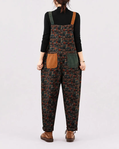 Salopette Patchwork Oversize Vintage
