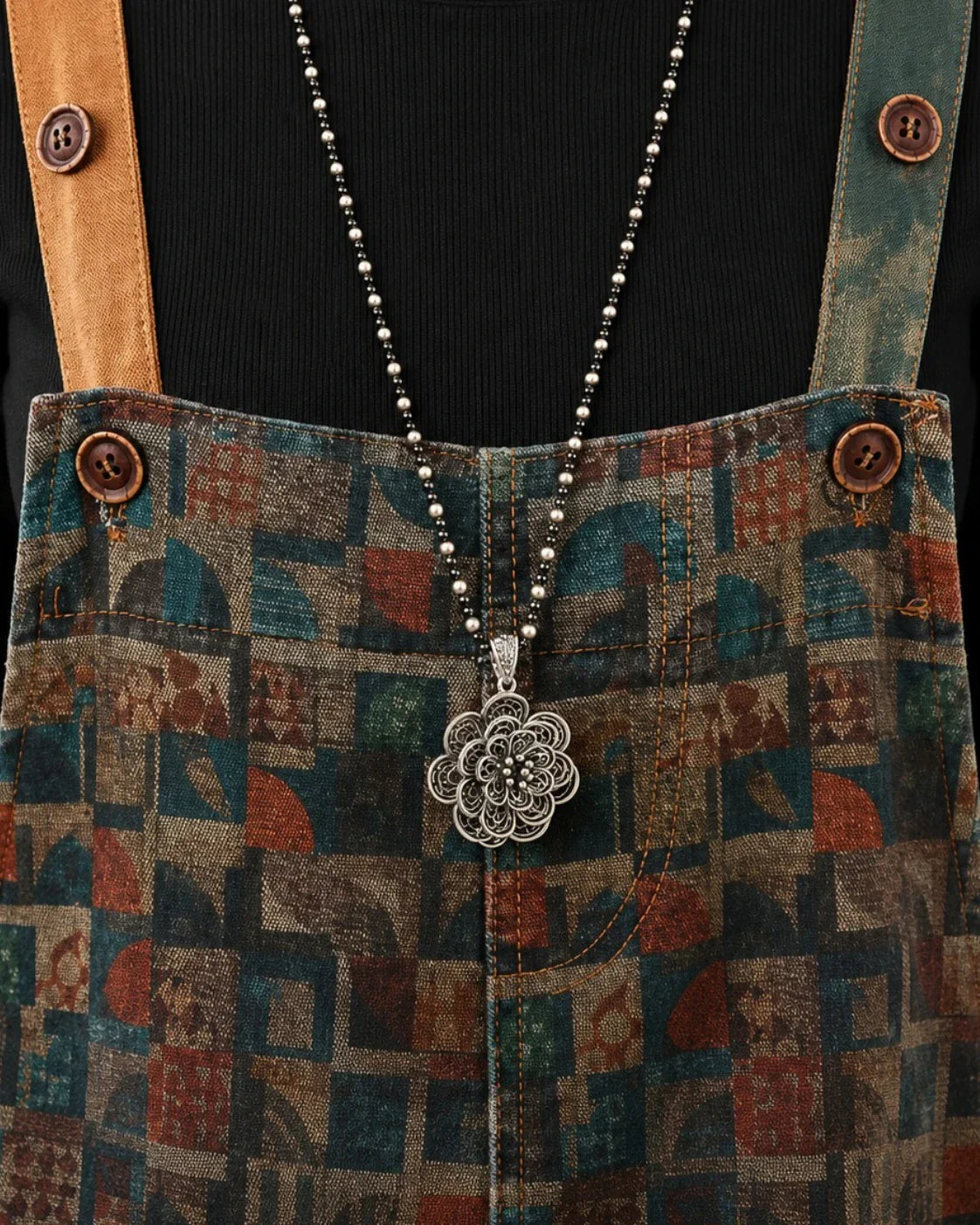 Salopette Patchwork Oversize Vintage