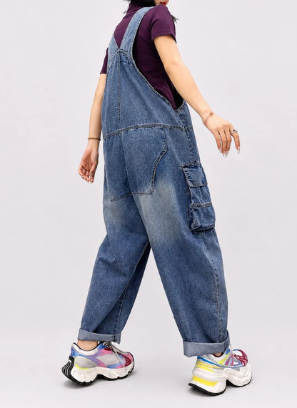 Salopette Denim Loose Délavée
