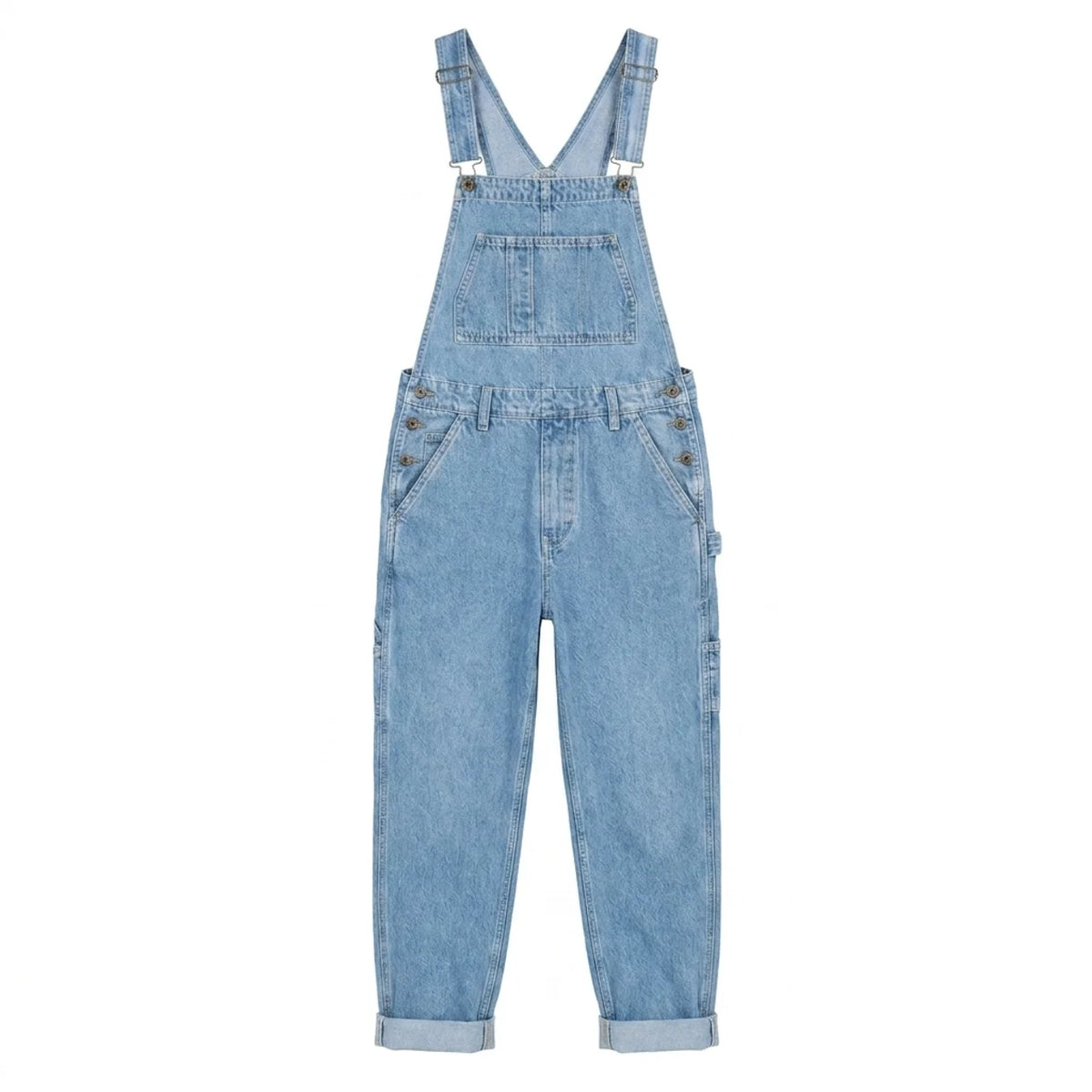 Salopette Denim Cargo Bleu